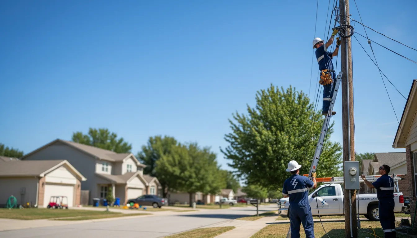 Residential electrician providing installation services in Etowah, AR